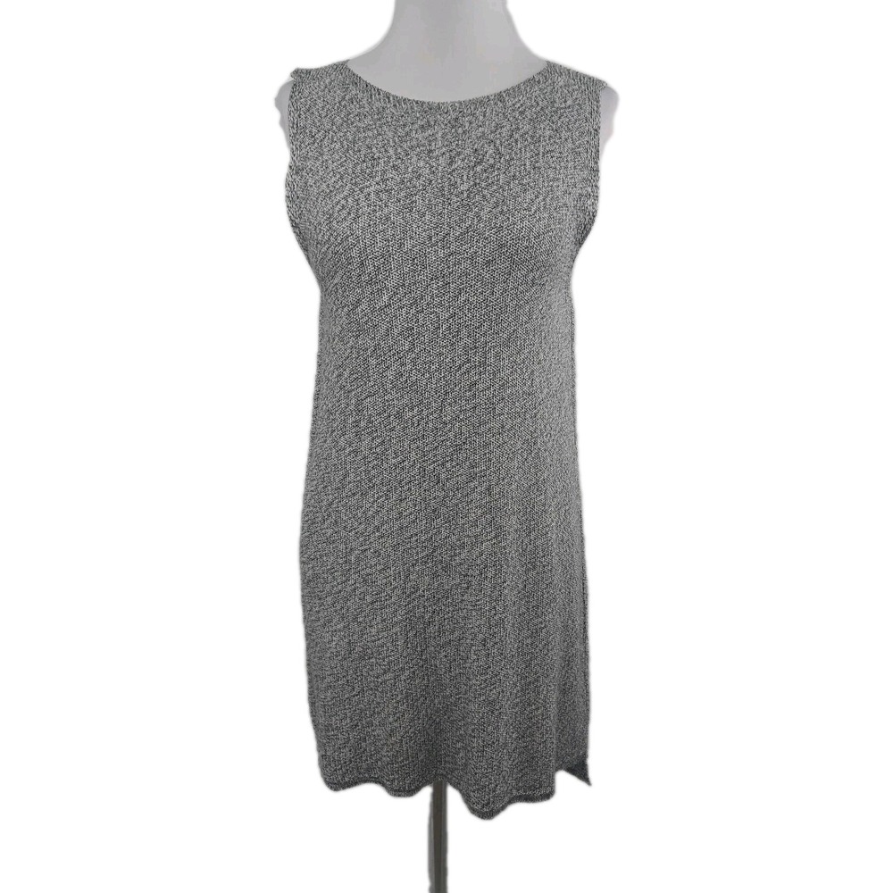 Eileen Fisher Medium Heathered‎ Tencel Sleeveless Knit Mini Dress